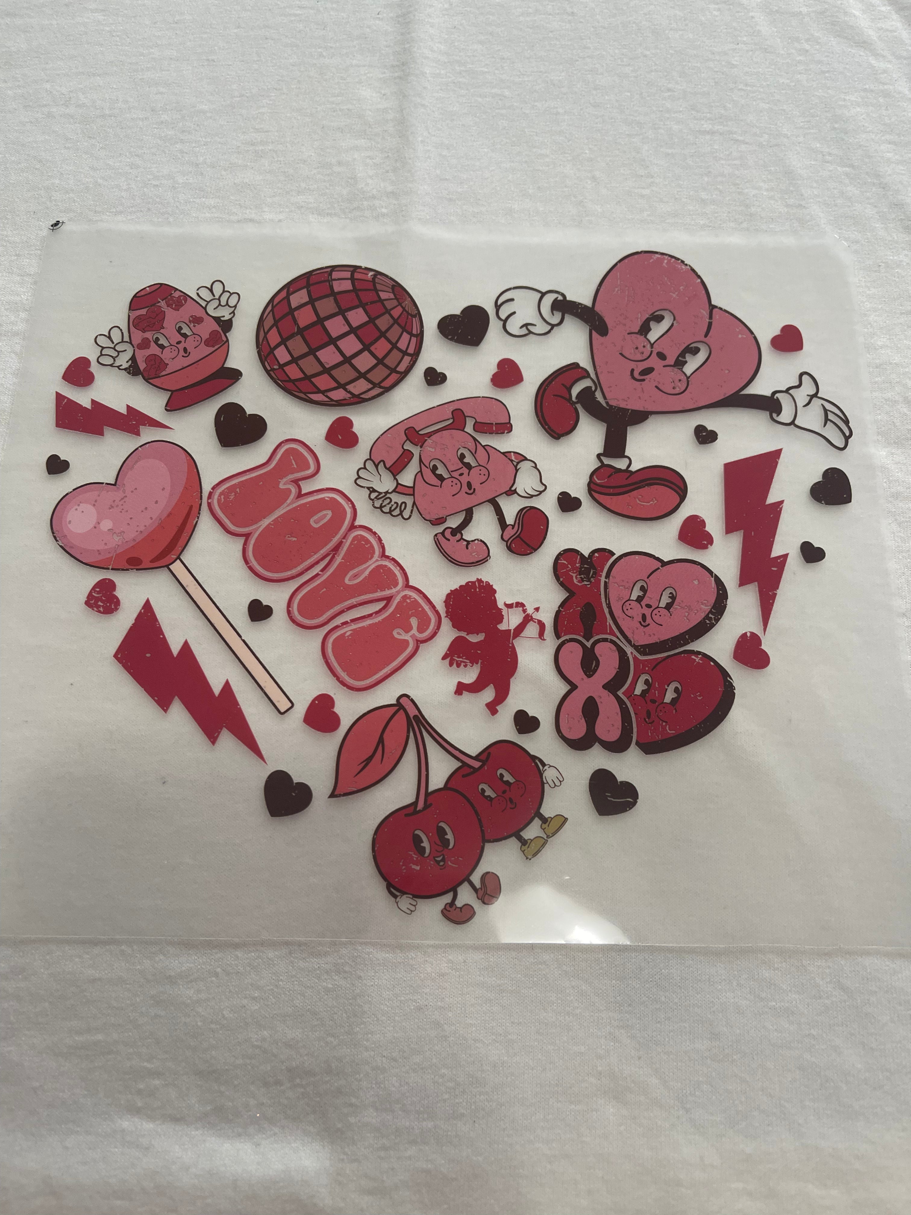Love Heart~~Dtf T-shirt Design
