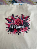 Pink & Black Butterfly Mama~~Tote Bags