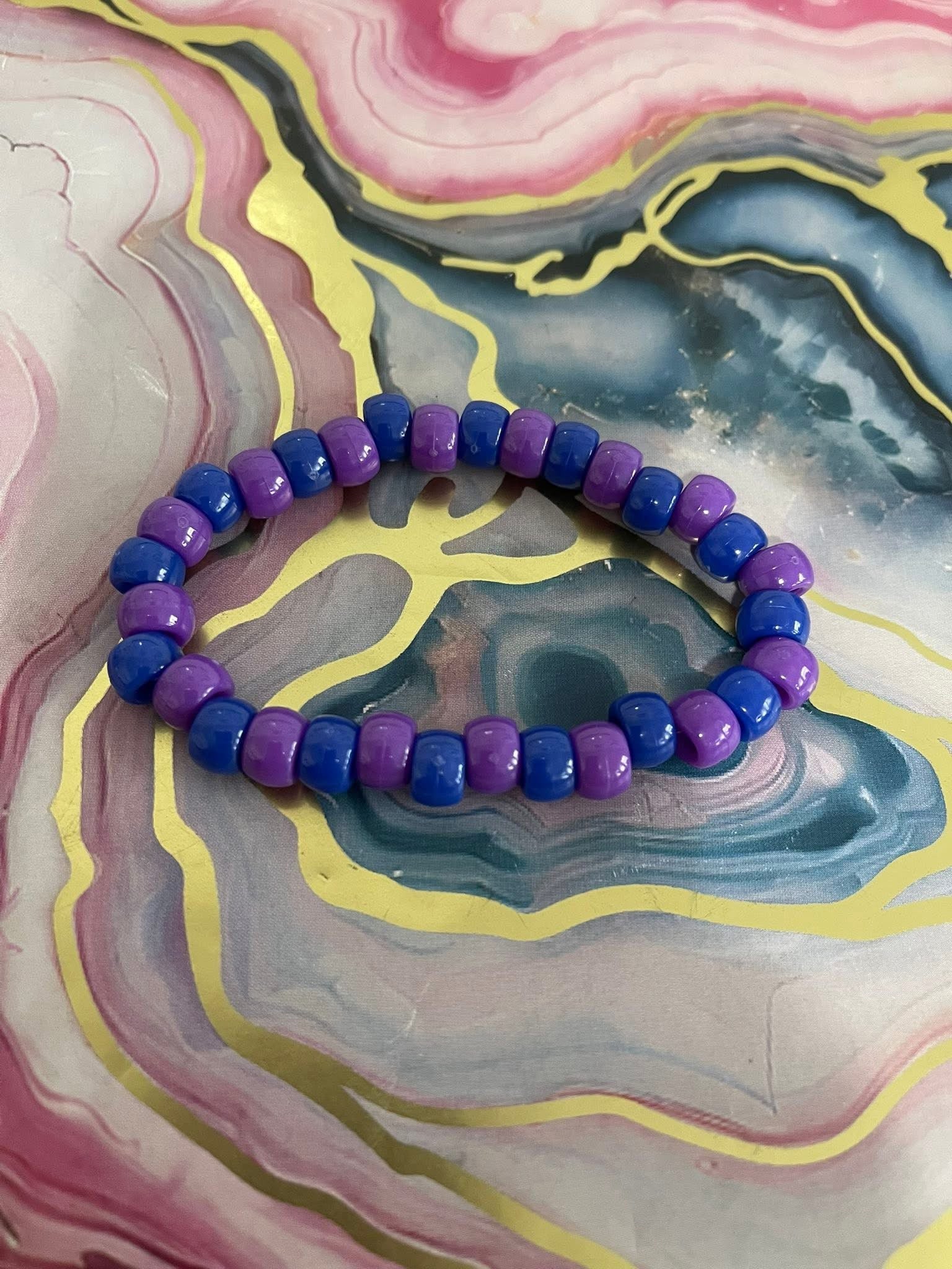 #32 Purple & Dark Blue Bracelet