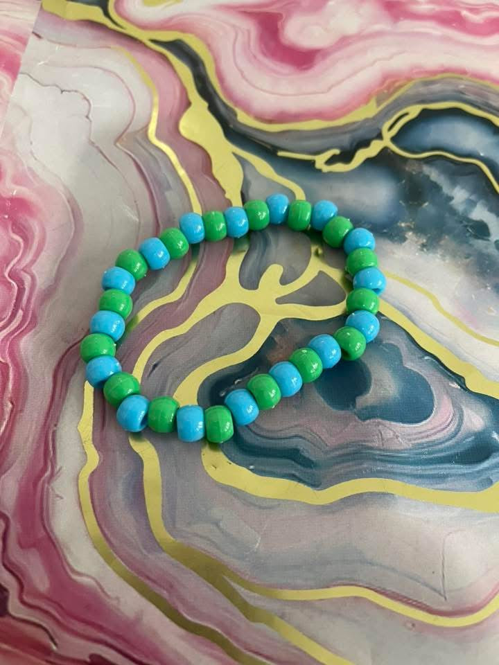 #63 Blue & Green Bracelet