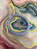 #68 Teal & Purple Bracelet