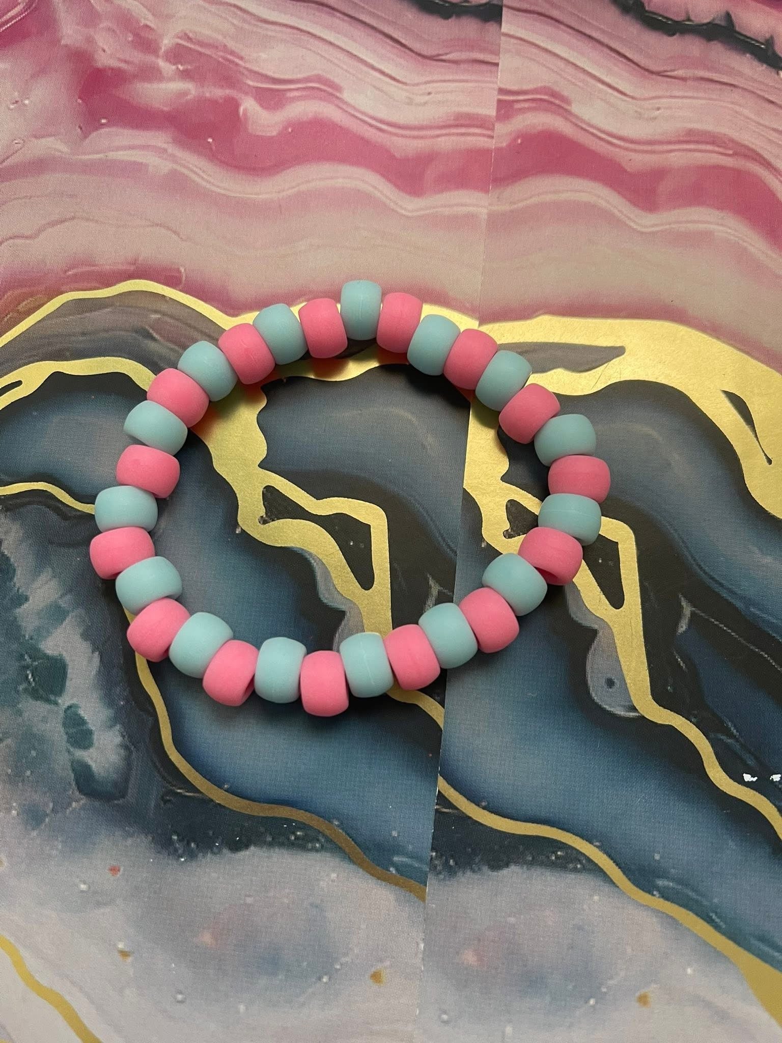 #33 Pink & Blue Bracelet