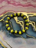 #95 Yellow & Oil Spill Bracelet