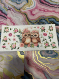 #70 Pink Flower Owl~~UV DTF CUP WRAP