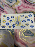 #63 Yellow & Blue Eye~~UV DTF CUP WRAP