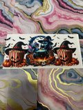 #54 Blue Guy Popcorn Halloween~~UV DTF CUP WRAP