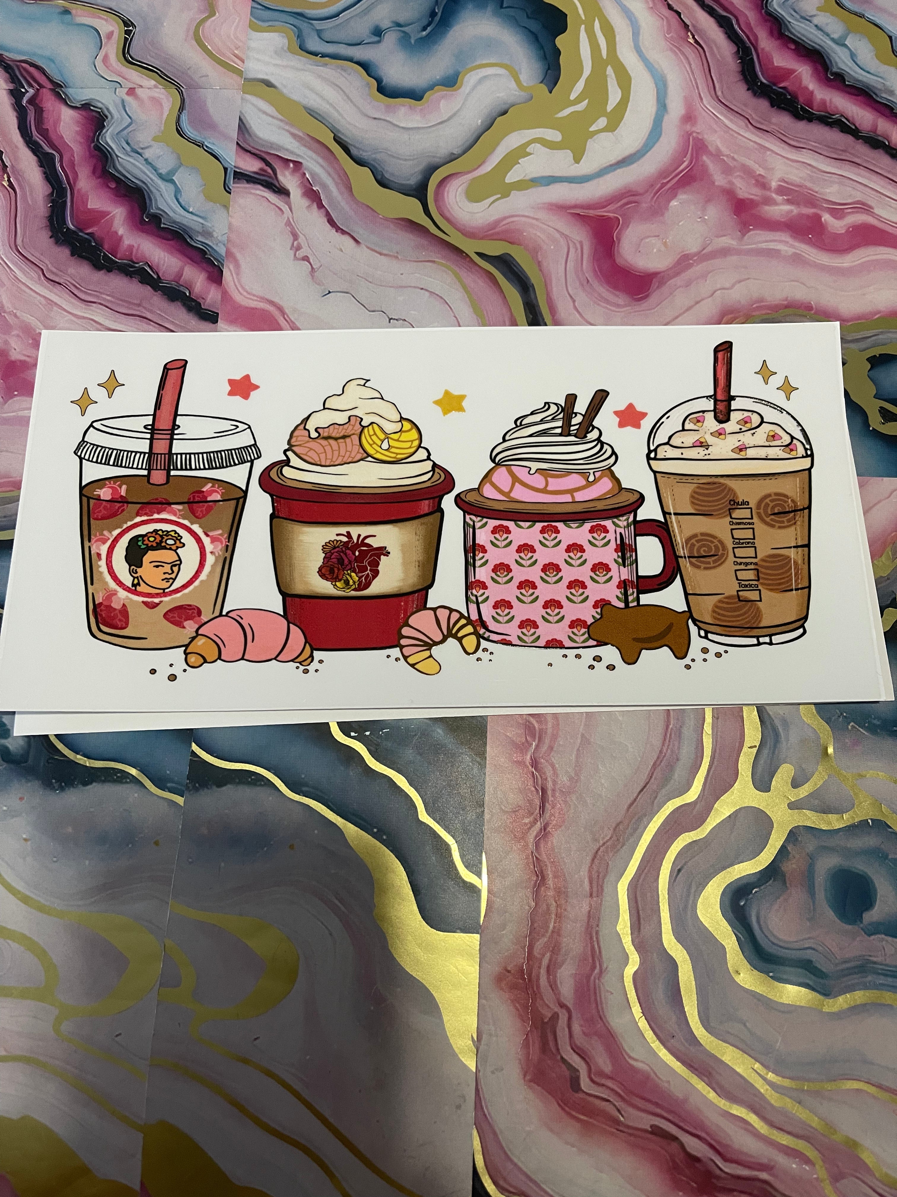#06 Coffee Coffee Coffee~~UV DTF CUP WRAP