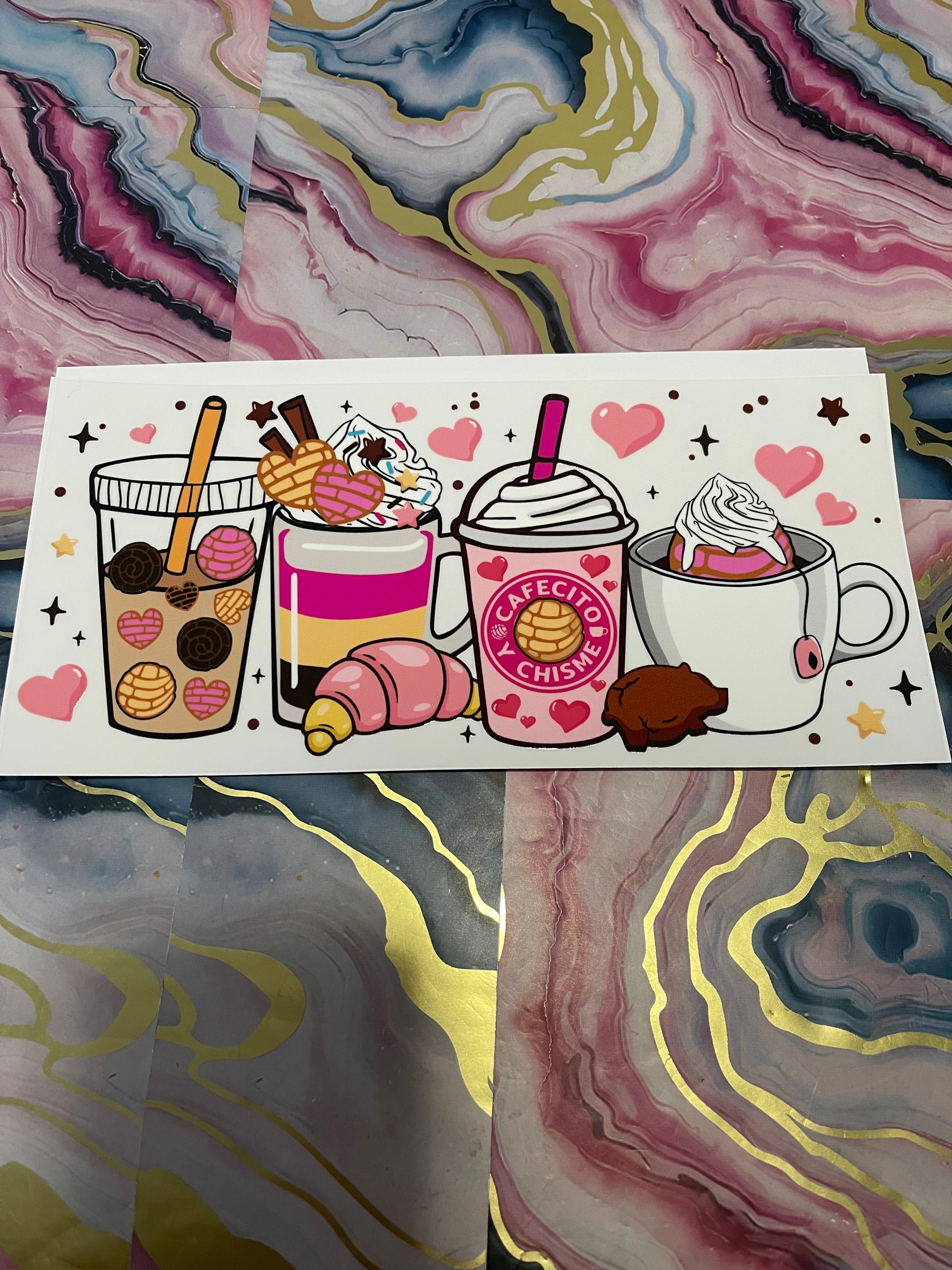 #02 Pink Latte~~UV DTF CUP WRAP