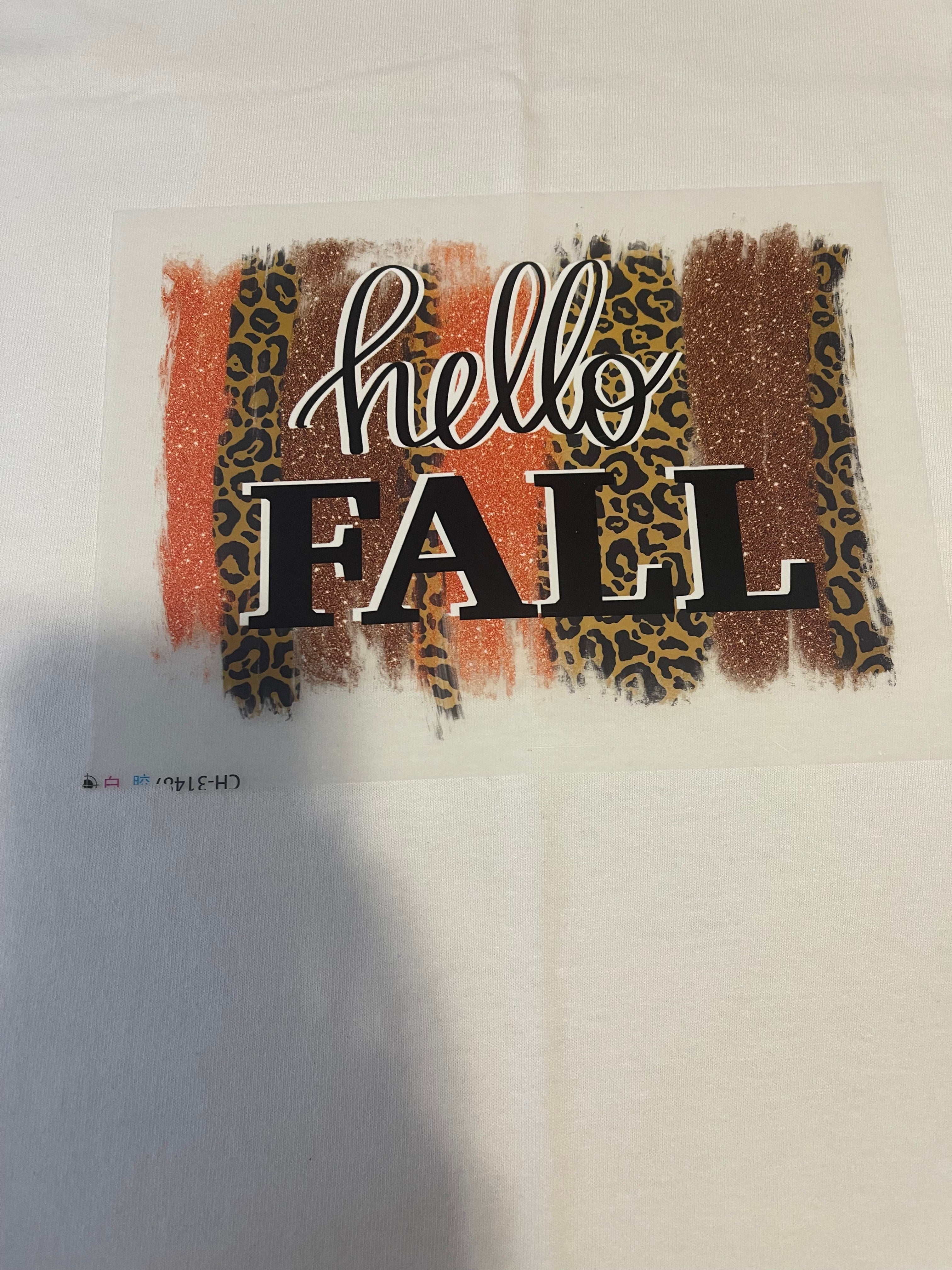 Hello Fall~~Dtf T-shirt Design