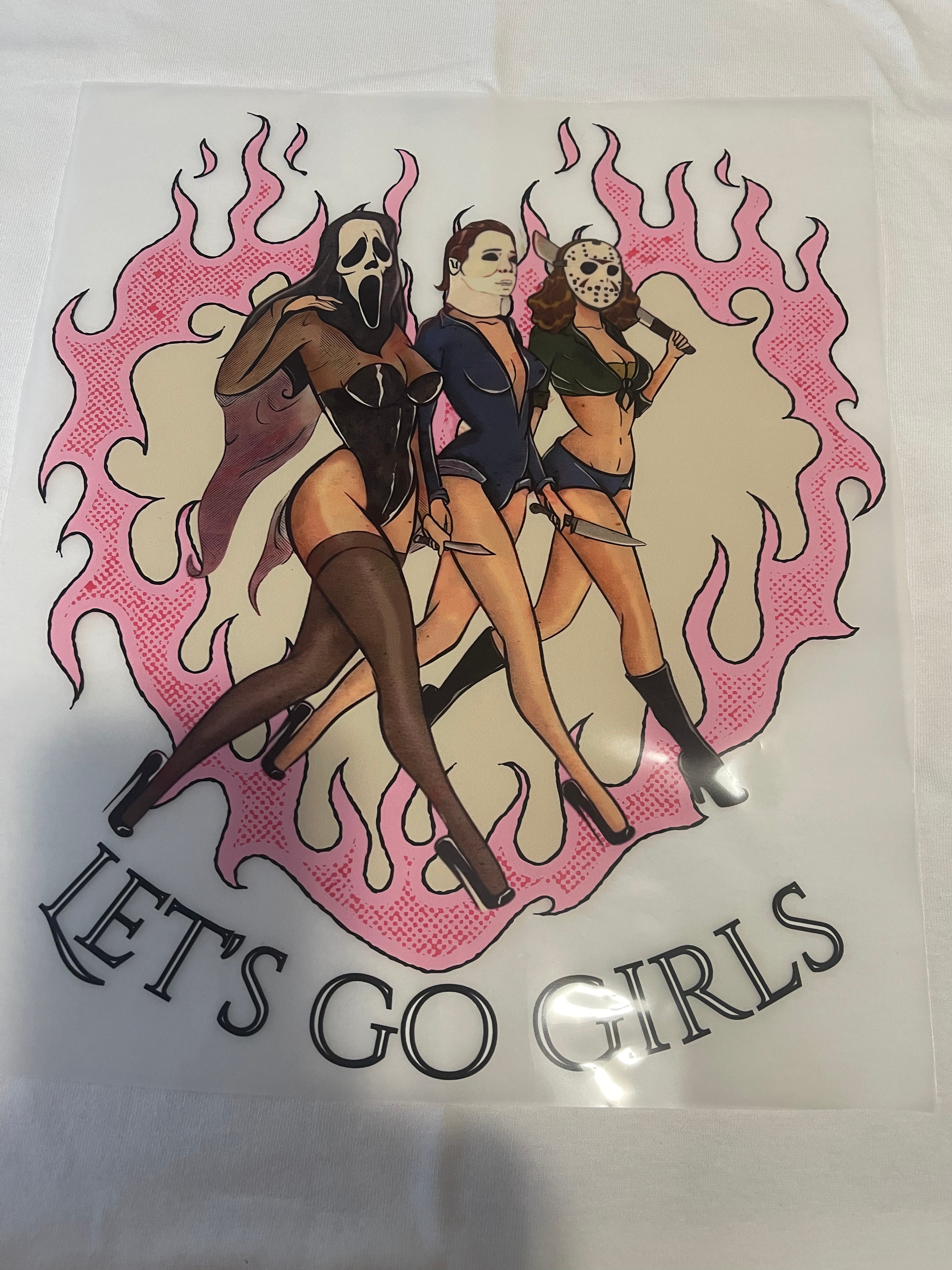 Let's Go Girls~~Halloween Dtf T-shirt Design