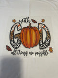 With God All Things Are Possible~~Dtf T-shirt Design