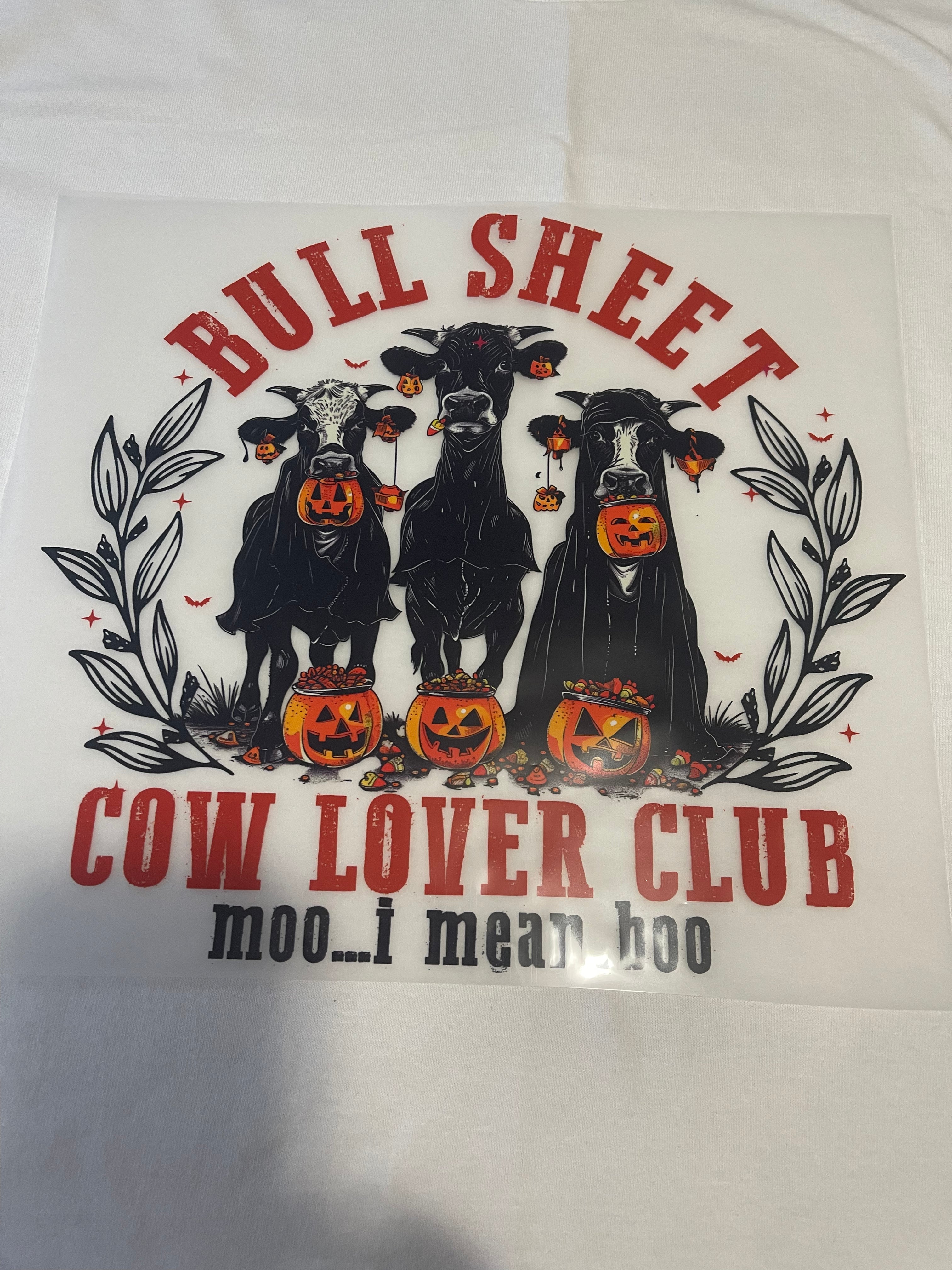 Bull Sheet Cow~~Halloween Dtf T-shirt Design