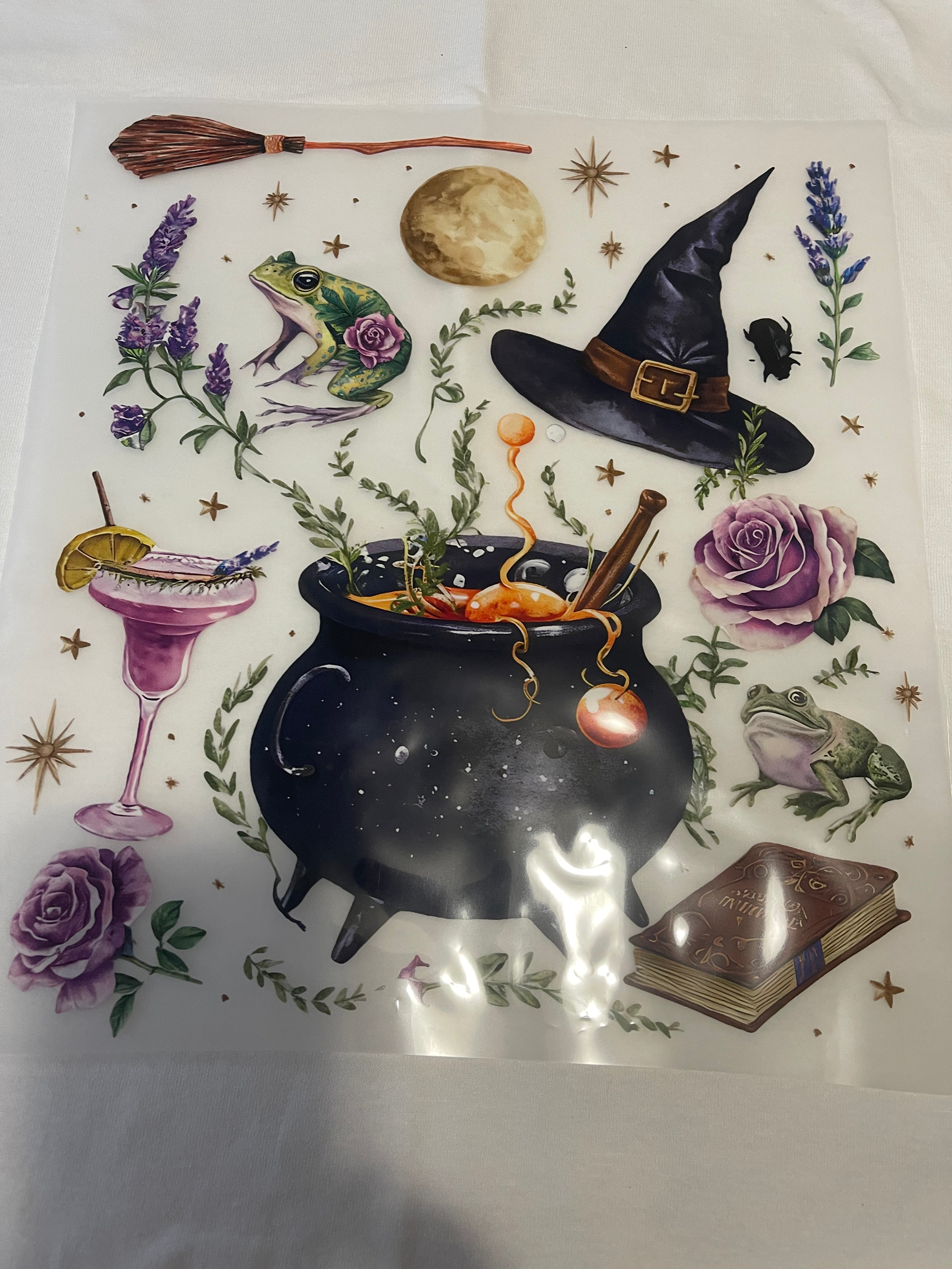 Witchy Halloween~~Dtf T-shirt Design