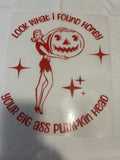 Pumpkin Head Halloween~~Dtf T-shirt Design