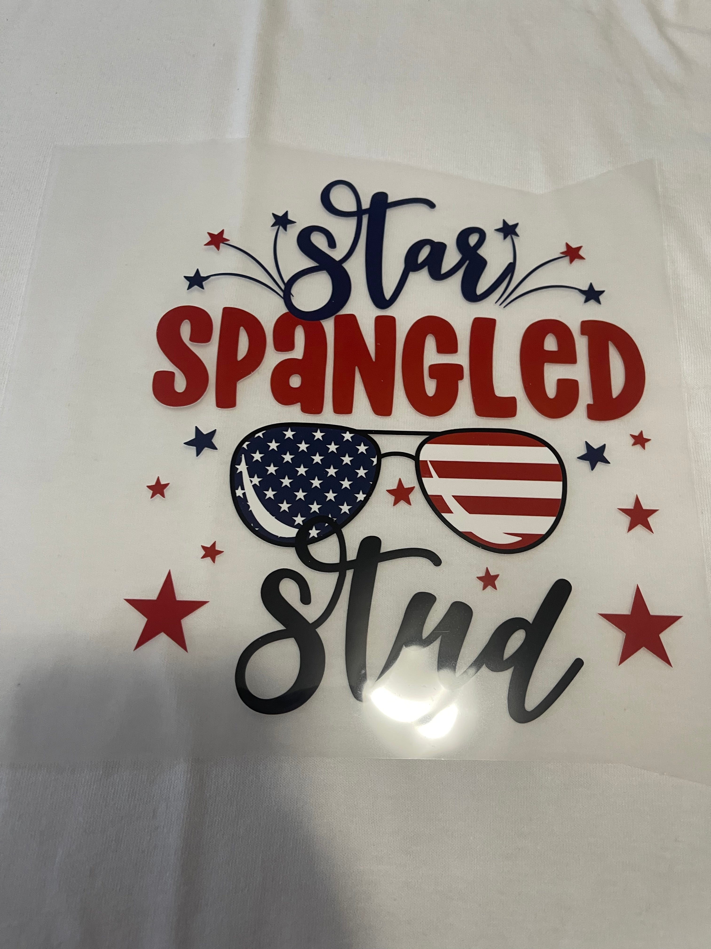Star Spangled Stud~~Dtf T-shirt Design