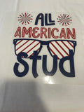 All American Stud~~Dtf T-shirt Design