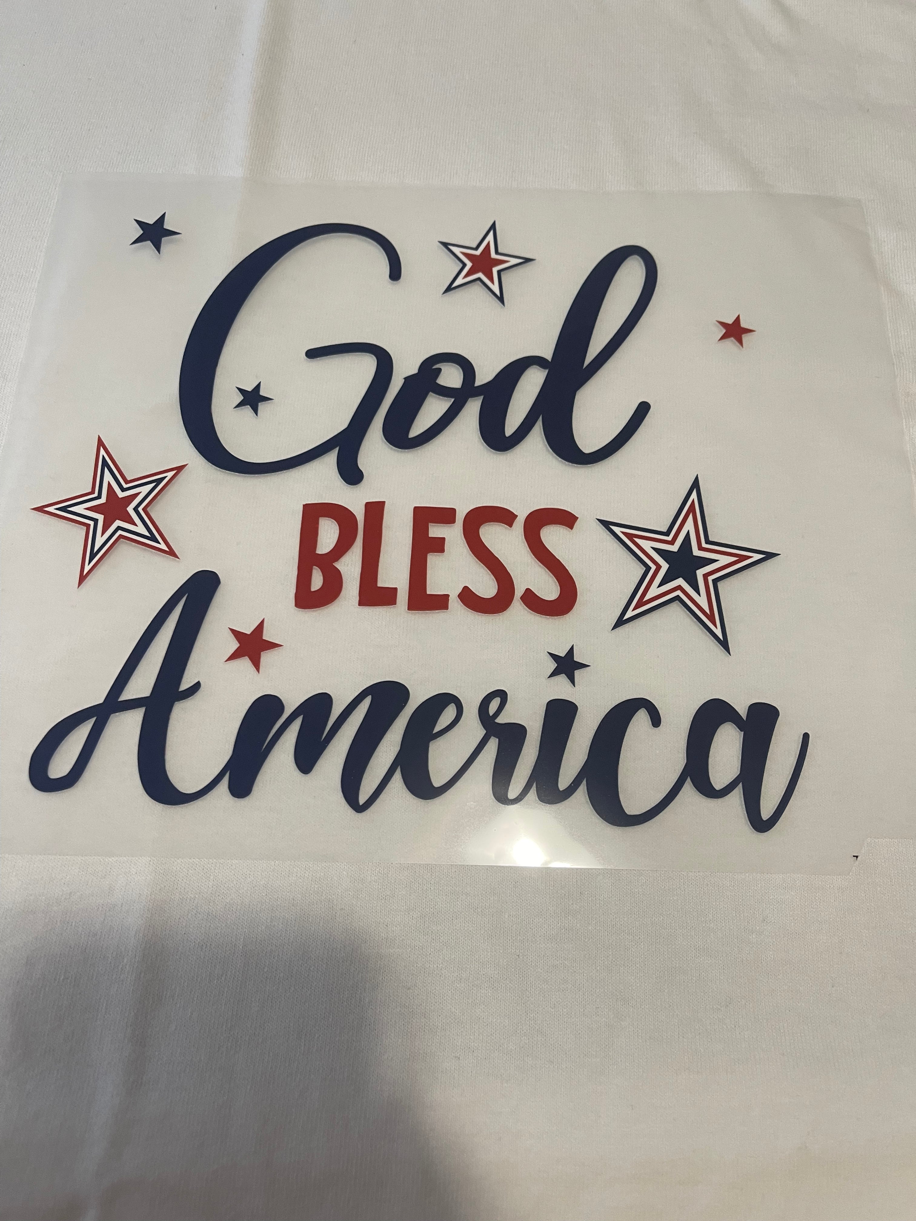 God Bless America~~Dtf T-shirt Design