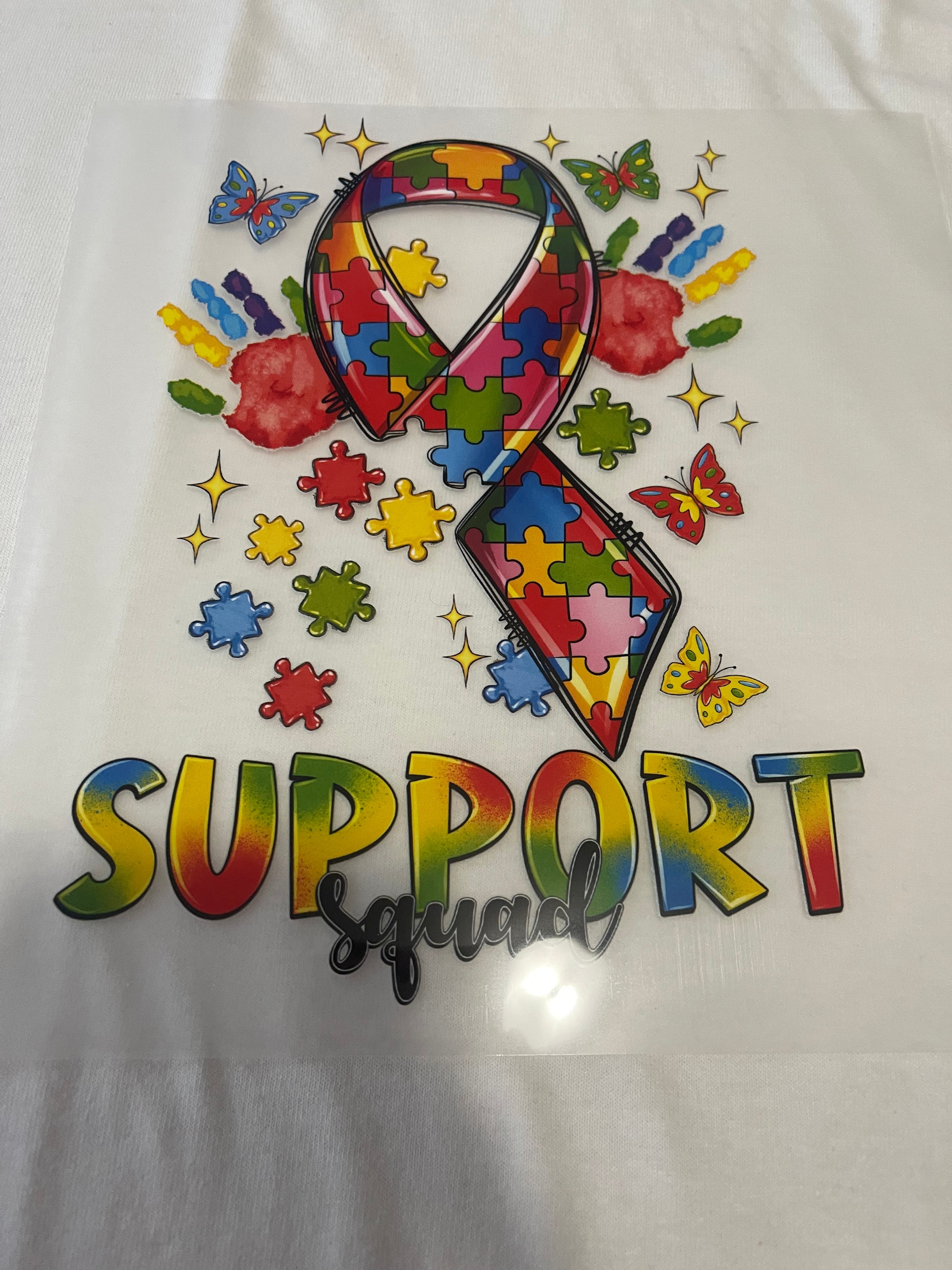 Support Squad~~Dtf T-shirt Design
