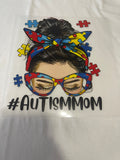 #Autismmom~~Dtf T-shirt Design