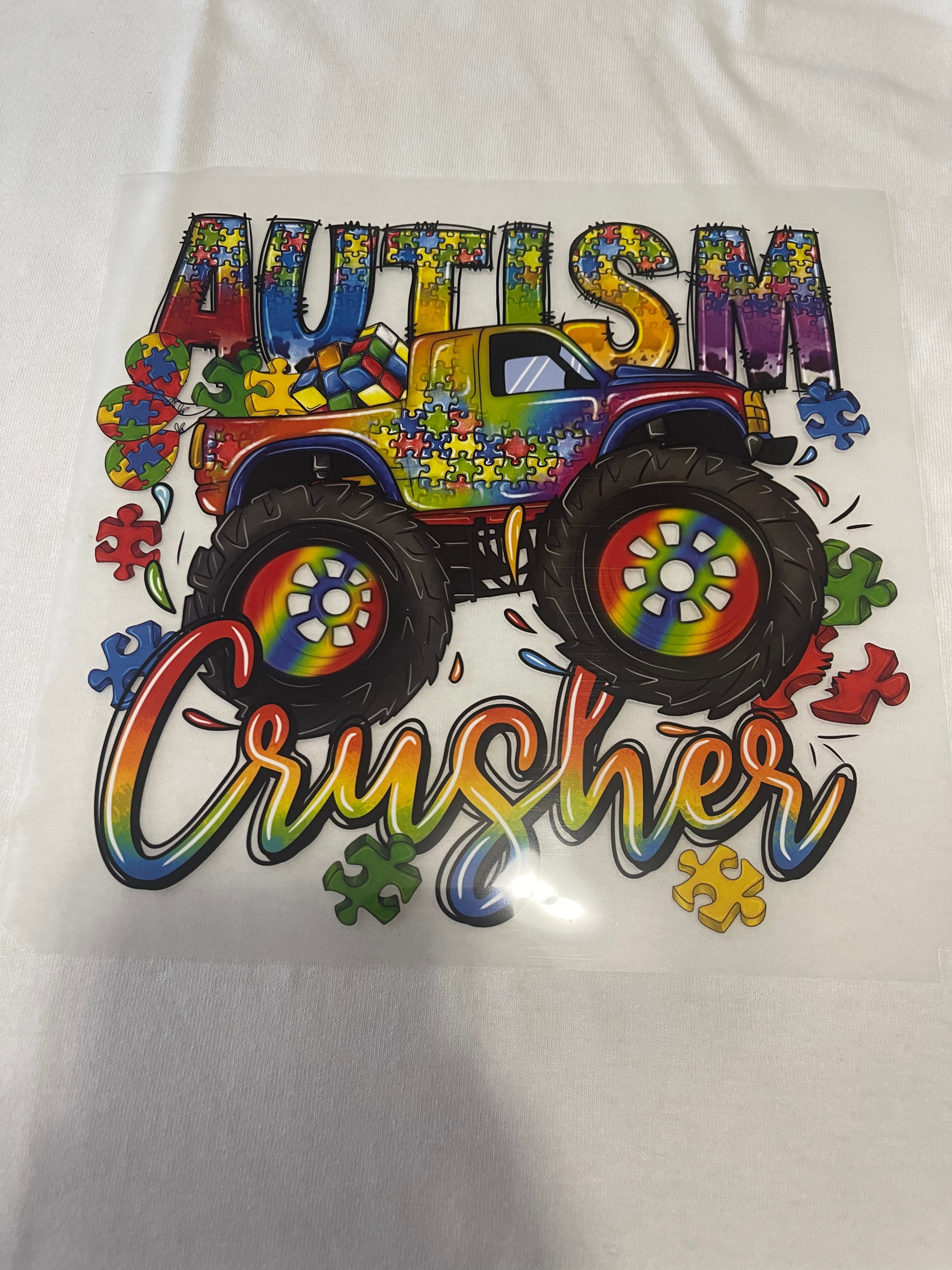 Autism Crusher~~Dtf T-shirt Design