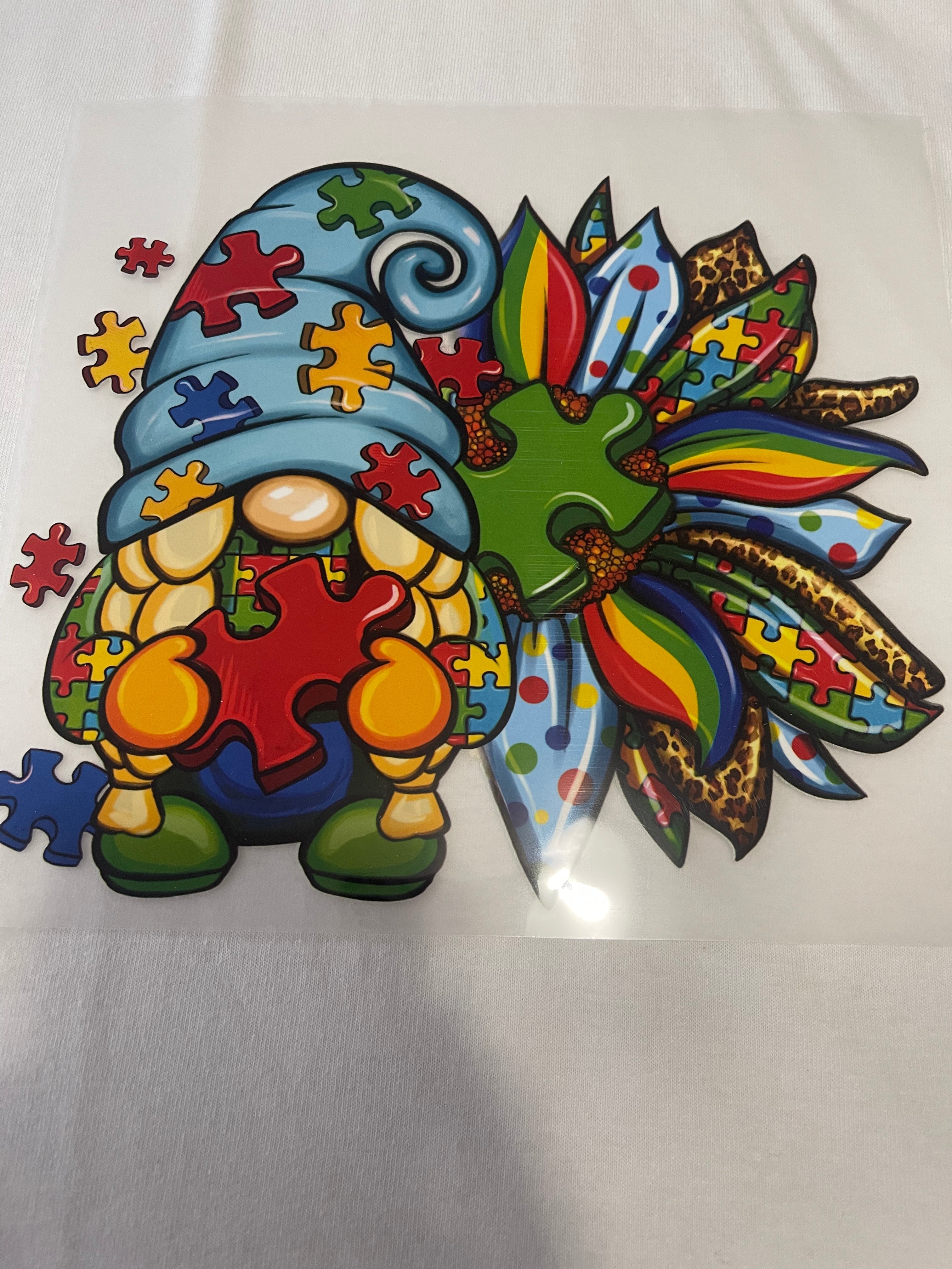 Gnome Puzzle~~Dtf T-shirt Design