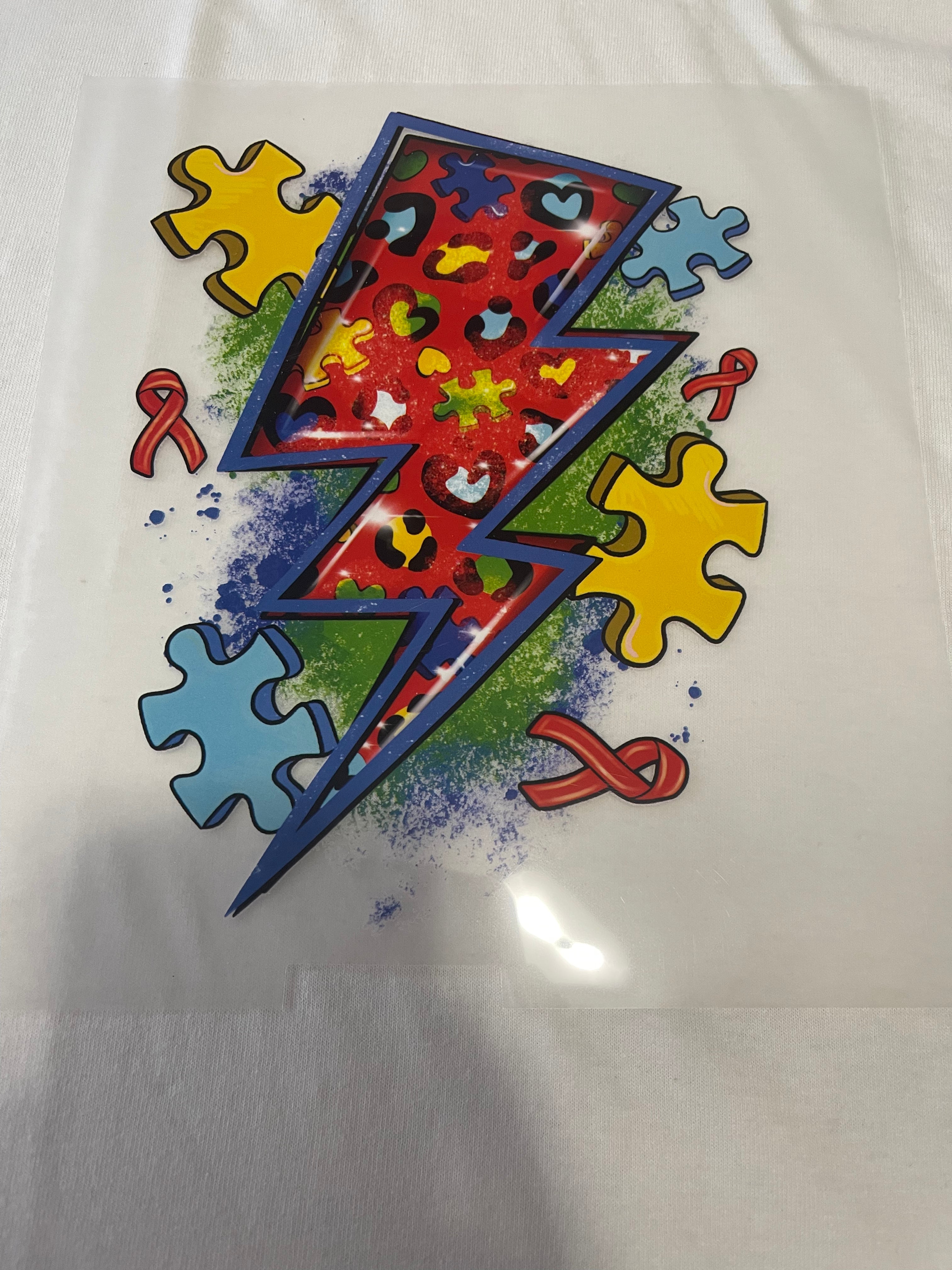 Lighting Puzzle~~Dtf T-shirt Design