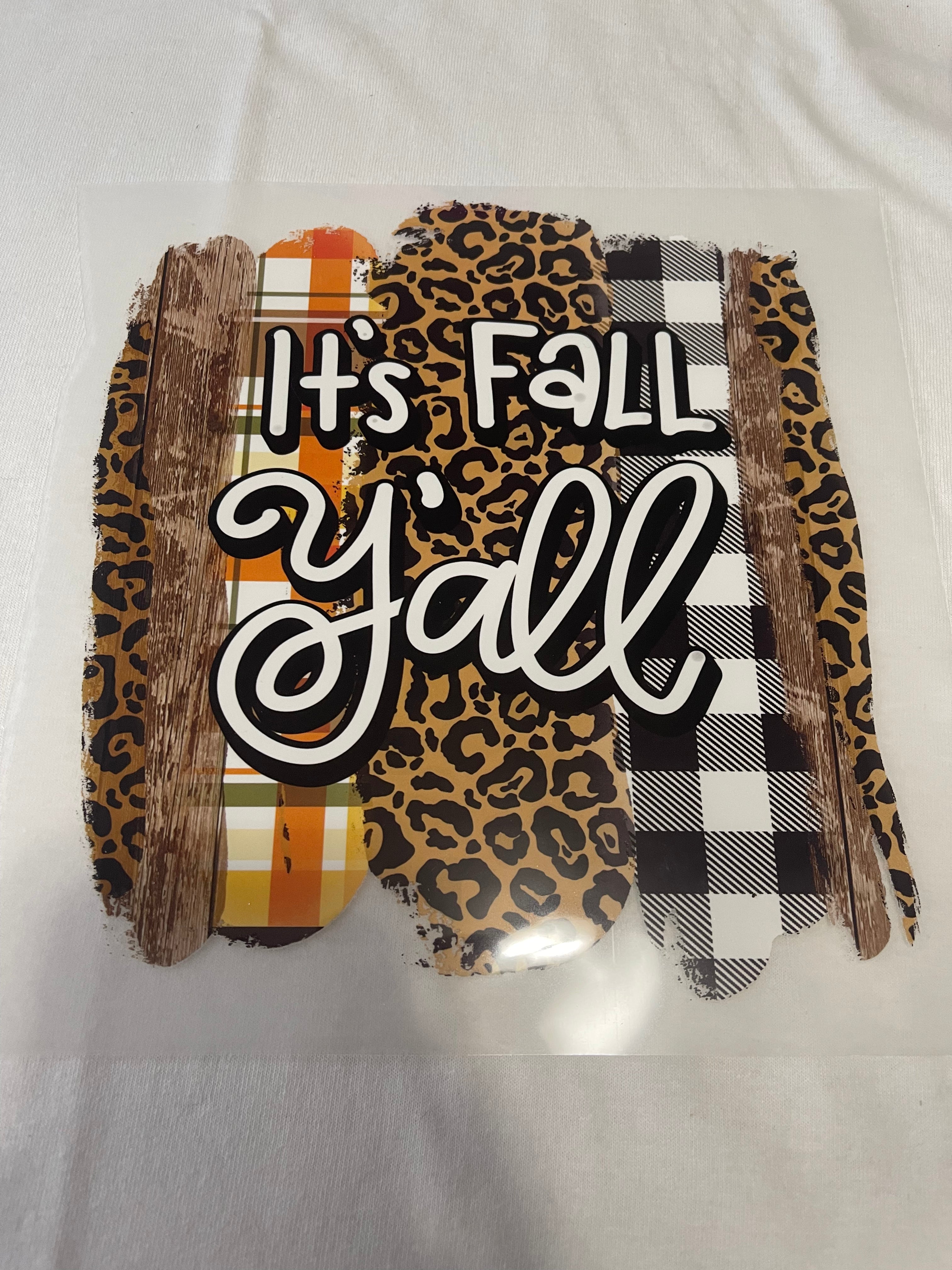 It's Fall Y'all~~Dtf T-shirt Design