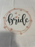 Bride~~Dtf T-shirt Design
