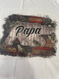 Papa Bear~~Dtf T-shirt Design