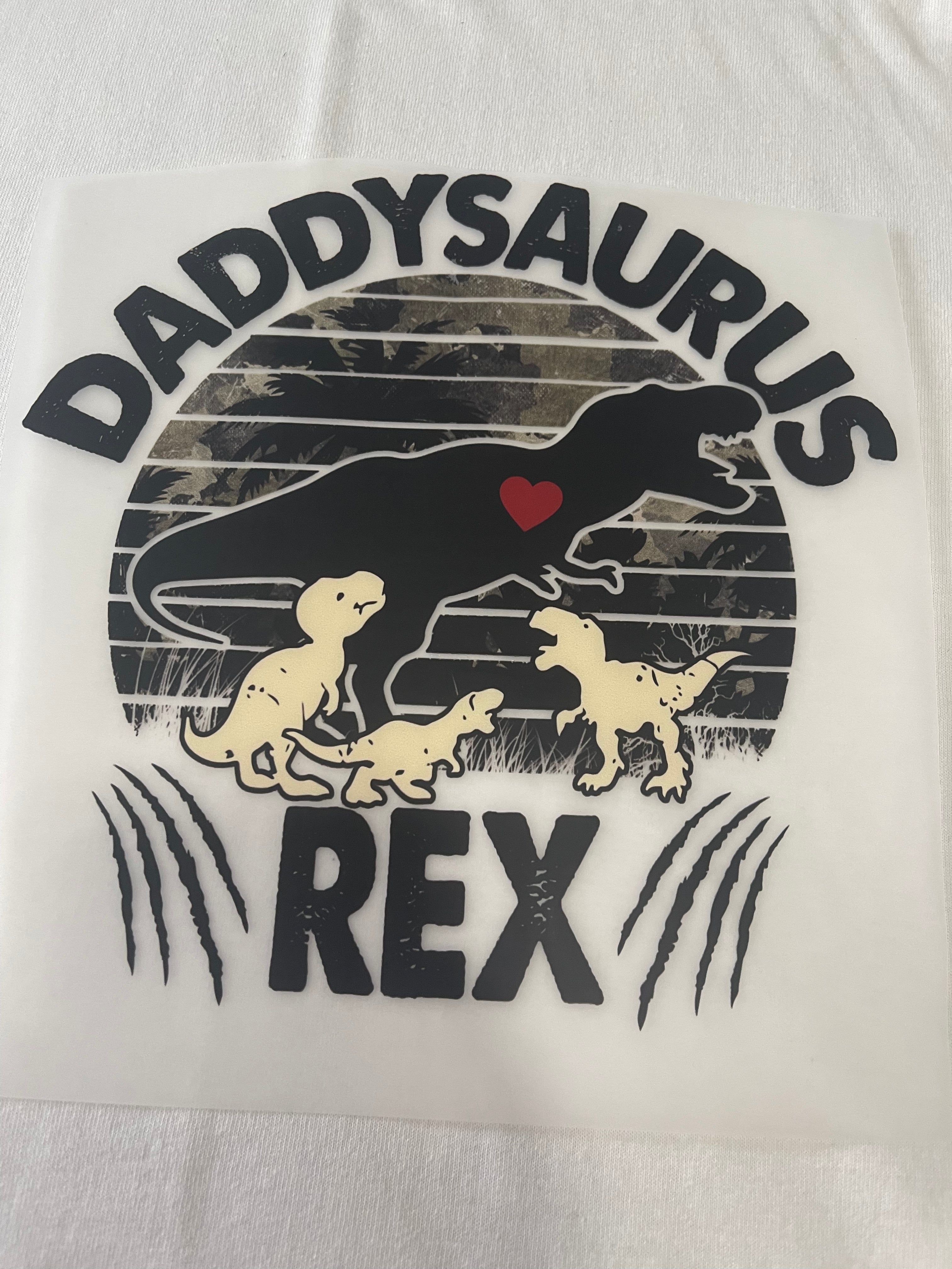 Daddysaurus Rex~~Dtf T-shirt Design