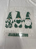 Gnome Mental Health~~Dtf T-shirt Design