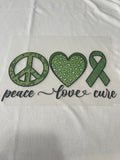 Peace love Cure Mental Health~~Dtf T-shirt Design