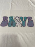 Brave Suicide Awareness~~Dtf T-shirt Design
