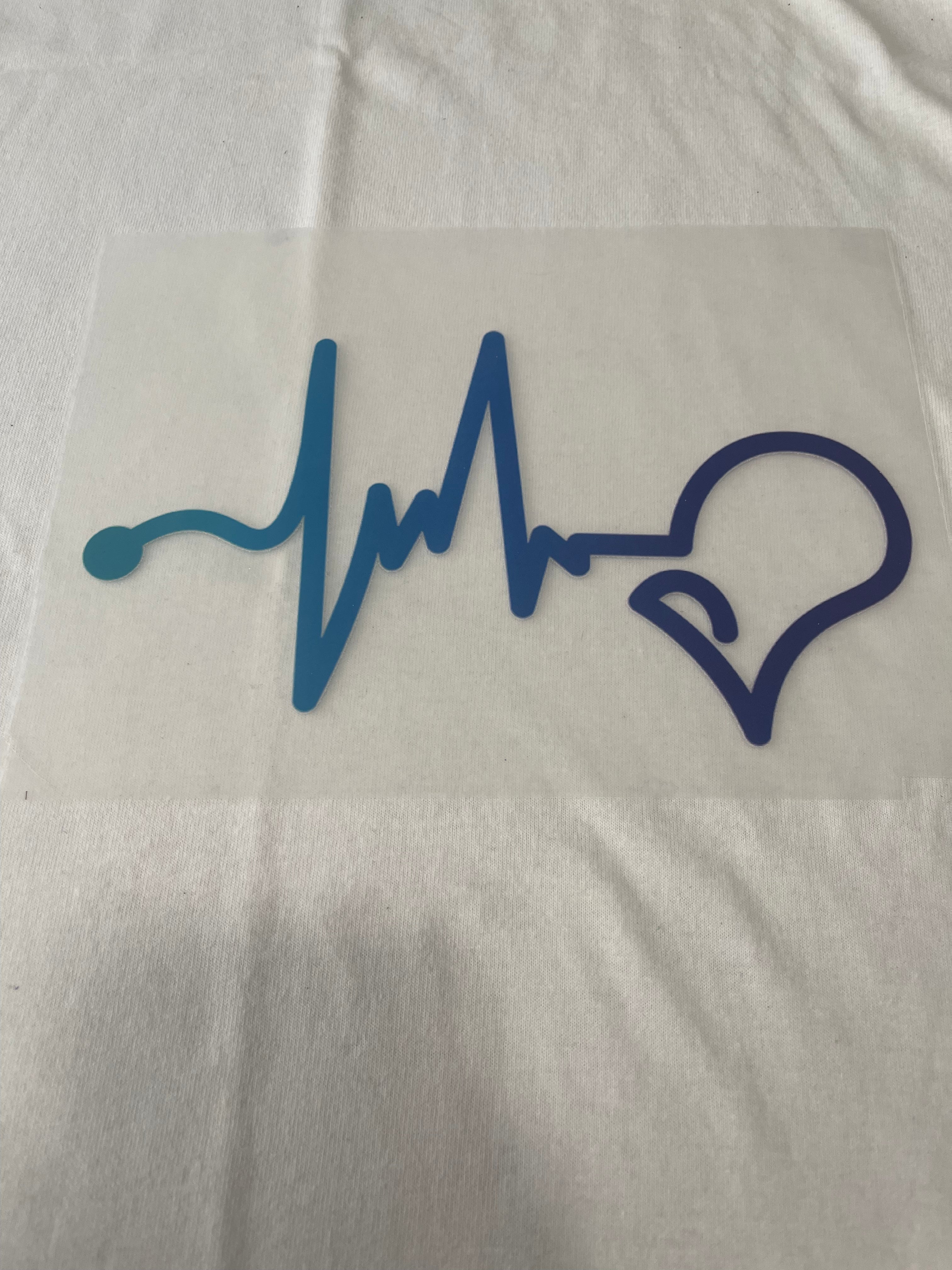 Heart Rate Suicide Awareness~~Dtf T-shirt Design