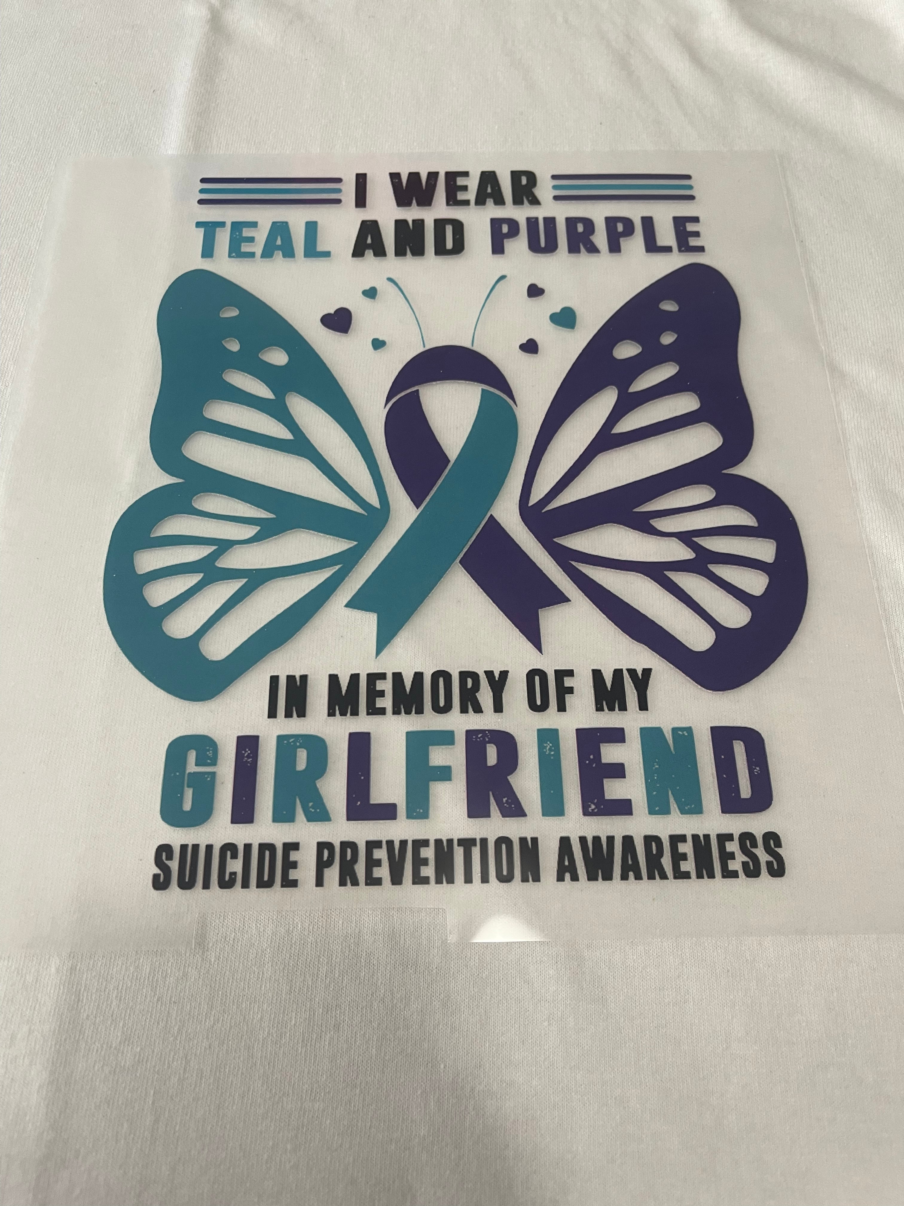 In Memory of My Girlfriend~~Dtf T-shirt Design