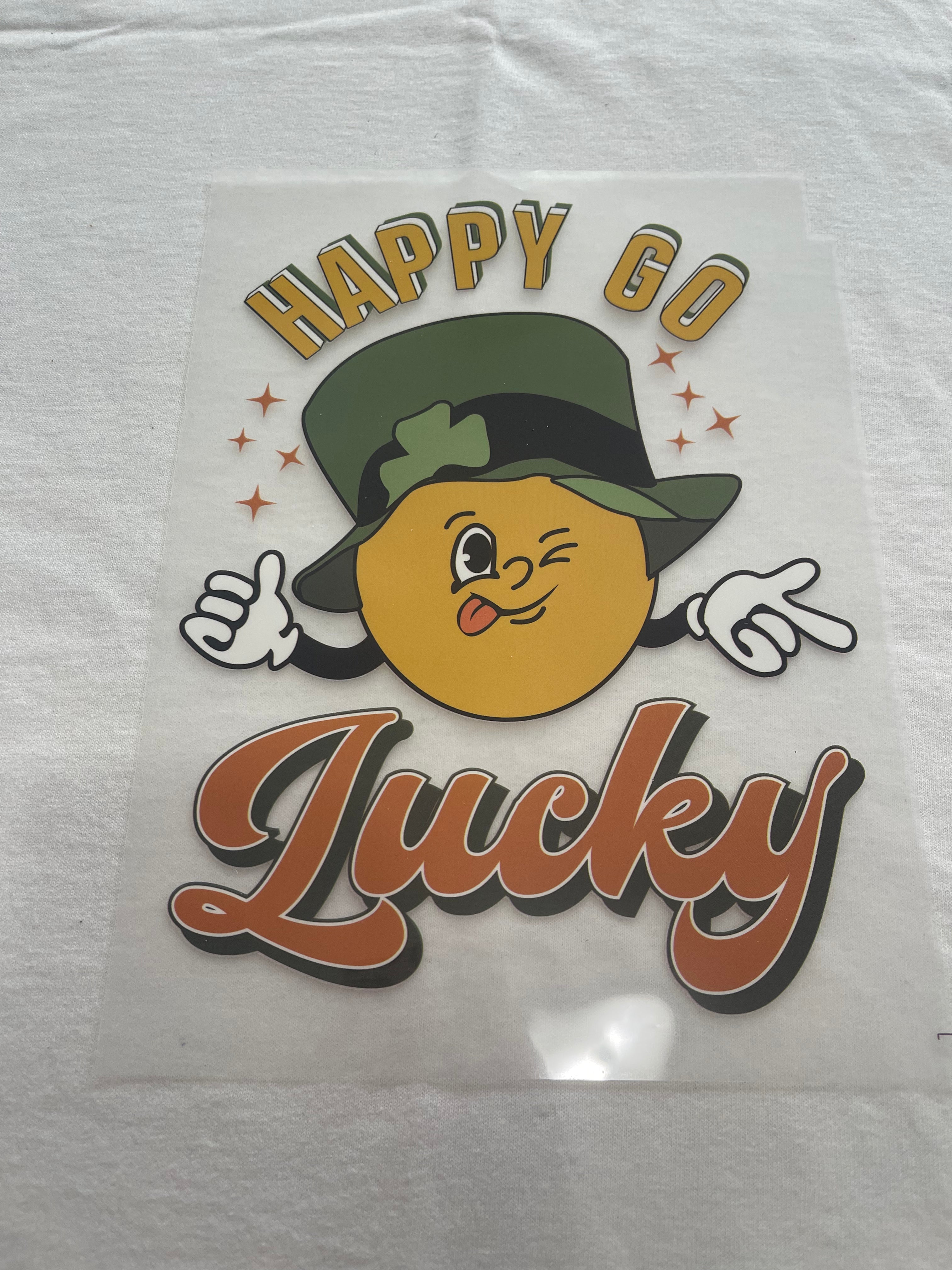 Happy Go Lucky St. Patrick's~~Dtf T-shirt Design