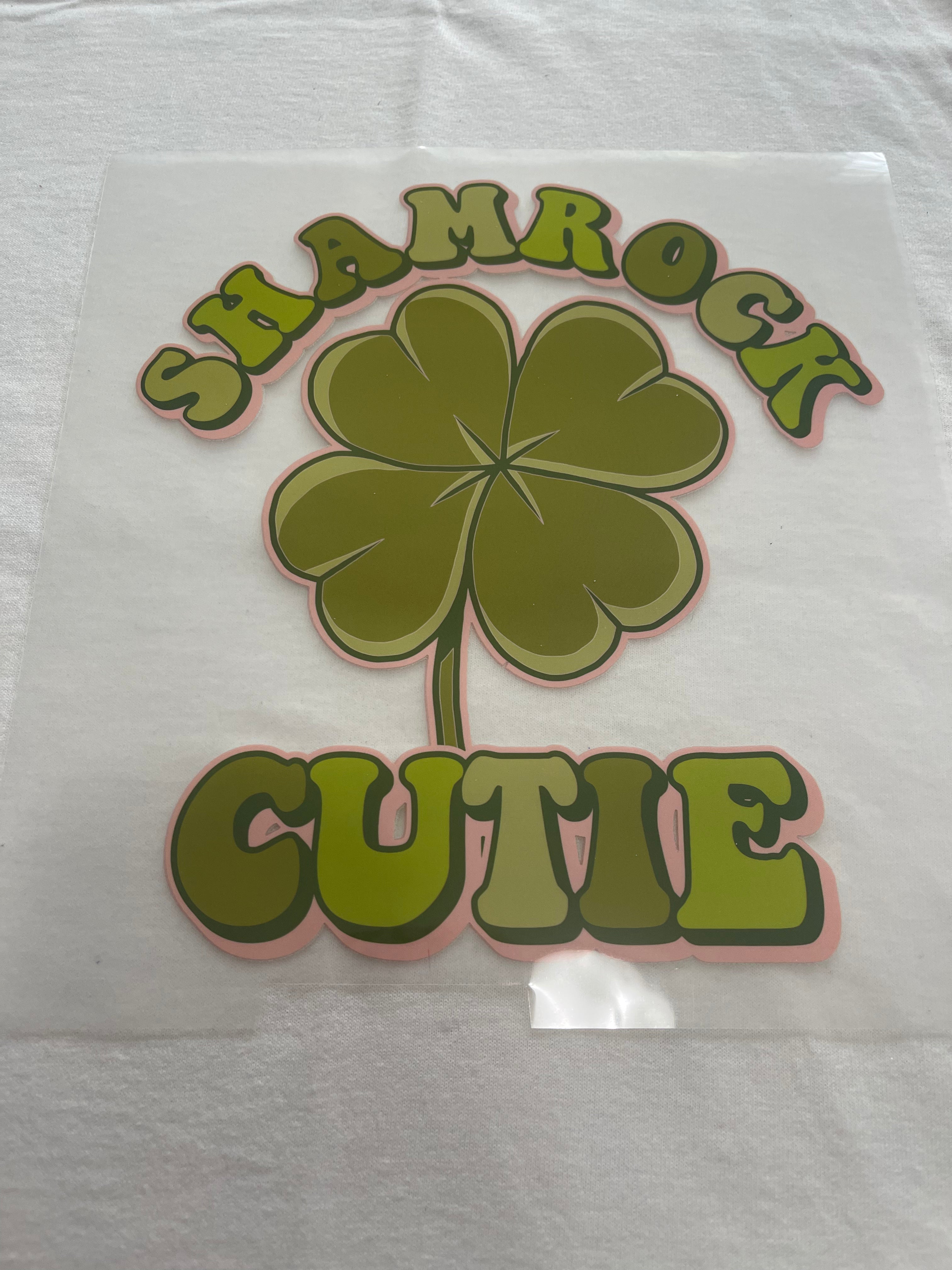 Shamrock Cutie St. Patrick's~~Dtf T-shirt Design