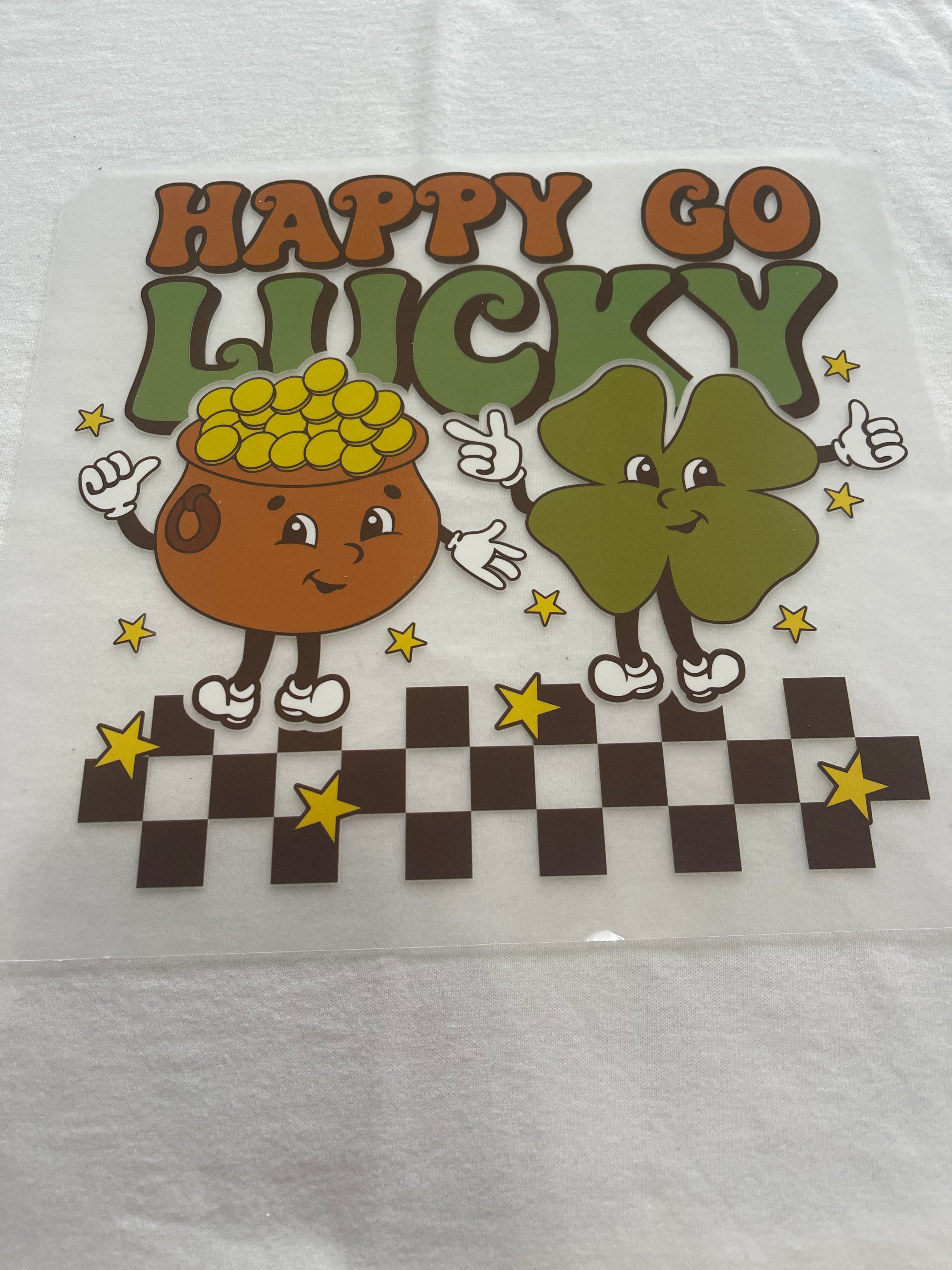 Happy Go Lucky St. Patrick's~~Dtf T-shirt Design
